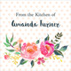 Watercolor Rose Spray Square Gift Stickers Image 2 of 3
